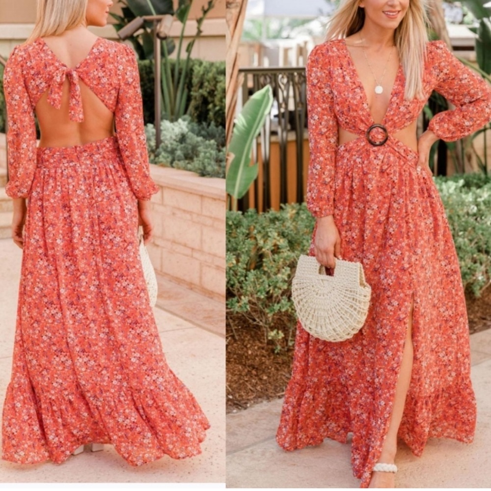 Depend On You Maxi Dress by Pink Lily